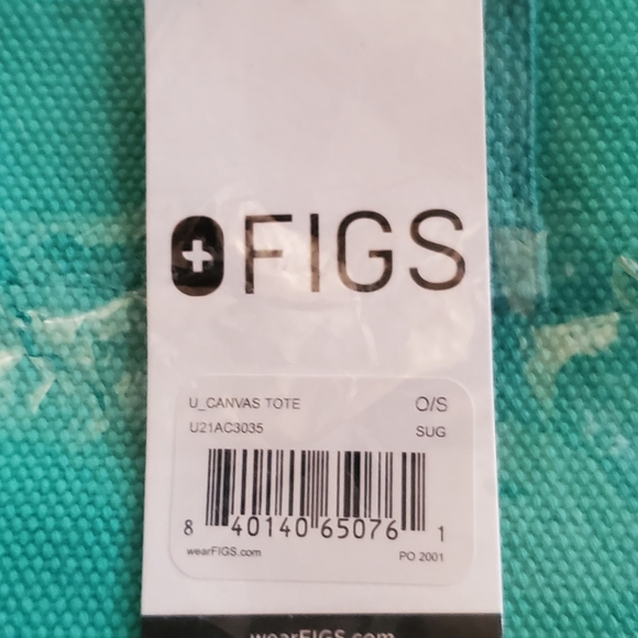 FIGS Surgical Green Canvas Tote - Picture 7 of 11